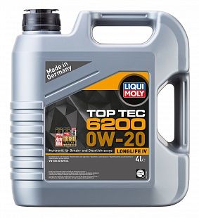 HC-синтетическое моторное масло &quot;Top Tec 6200&quot; 0W-20, 4 л