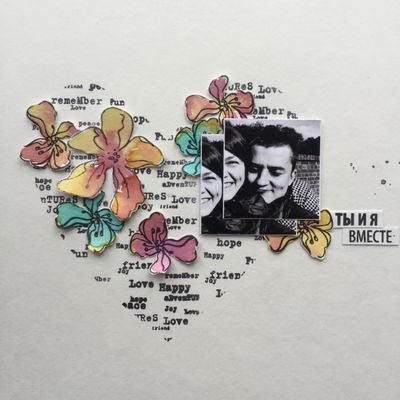 ФП штамп &quot;Весенние надписи&quot;