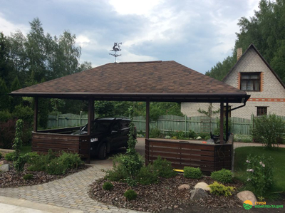 Гибкая черепица Ruflex Runa (Руфлекс Руна) цвет: Медный отлив