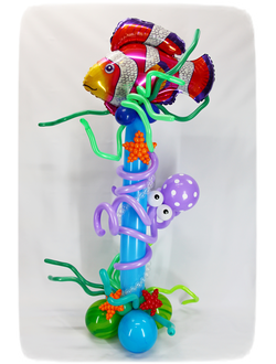 Стойка с красной рыбой