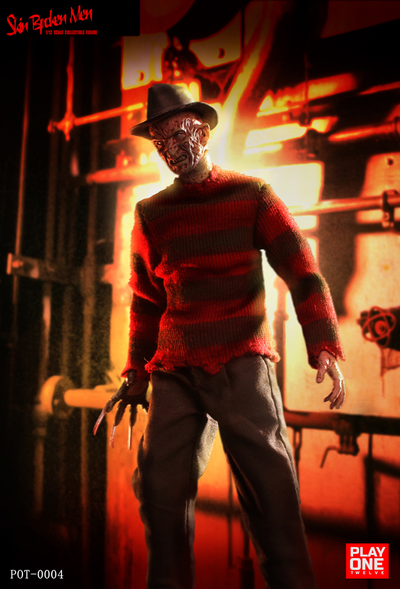ПРЕДЗАКАЗ - Фредди Крюгер (серия "Кошмар на улице Вязов")  - Коллекционная фигурка 1/12 SCALE skin broken man (POT-0004) - Play One twelve ?ЦЕНА: 10900 РУБ.?