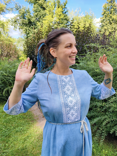 Платье крапивное "Пробуждение"