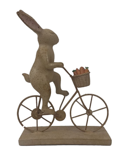 Фигурка декоративная "Кролик на велосипеде"