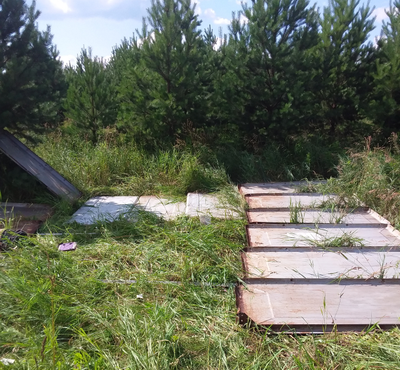 Металлический гараж разборный (Разобран)