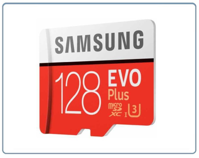Карта памяти microSDXC UHS-I U3 SAMSUNG EVO PLUS 128 ГБ, 100 МБс, Class 10, MB-MC128HARU, + переходник SD
