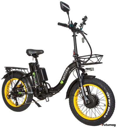 Электровелосипед Syccyba H2 (F11) DUAL 20AH желтый