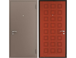 Металлическая дверь с отделкой порошковым напылением и МДФ. Модель ДК968