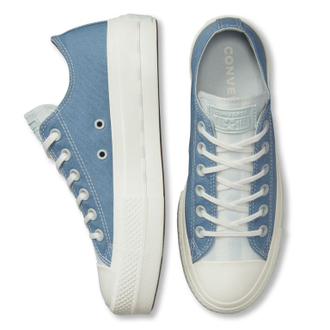 Кеды Converse Lift голубые низкие на платформе
