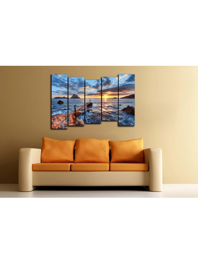 Модульная картина &quot;Прибой&quot;