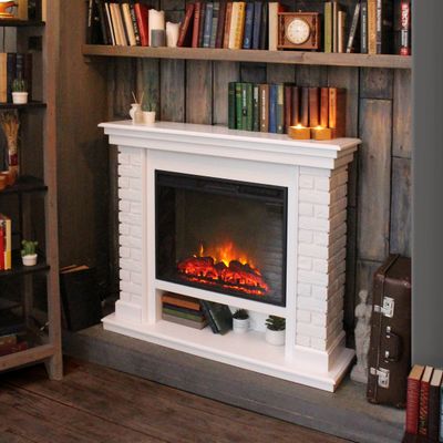 Электрокамин Brixton WT с очагом Sparta 25.5 LED