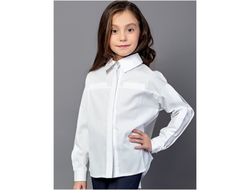 Д 5275 Блузка длинный рукав складка на рукаве р.122-158