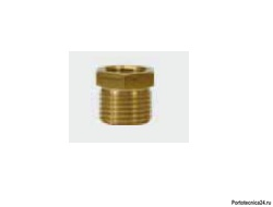 Переходник гайка 1/4"; штуцер 3/8" (короткий)