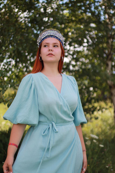 Платье на запах из муслина "Услада"