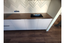 Кухня софт розовый