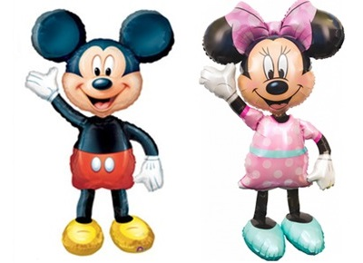 Шар "ходячий" Минни или Микки - 91 см