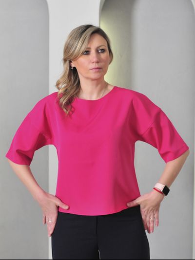 Блузка: 694-1023-роз
