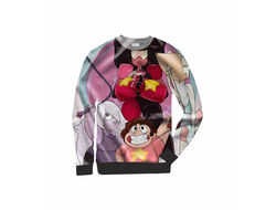 Свитшот "Вселенная Стивена, Steven Universe" 3D, с полной запечаткой  №30