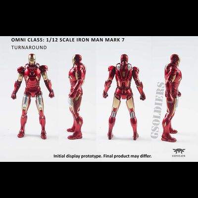 Железный человек, Марк 7 - Коллекционная фигурка 1/12 Iron Man Mark VII (MK7) - Comicave Studios Omni Class