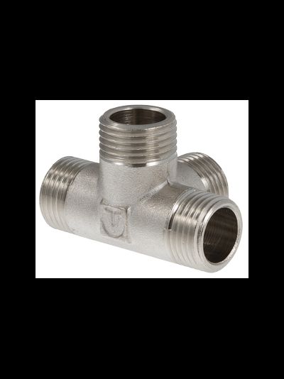 Латунная двухплоскостная крестовина Valtec VTr.661.N.0004 1/2" нар.р.