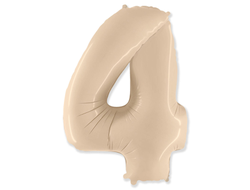 Фольгированная цифра - "Кремовая"