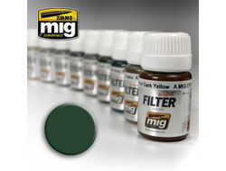 Ammo MIG: Фильтр Green for Grey Green
