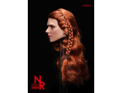 Женская голова (скульпт) - Черная Вдова, Наташа Романофф (свободные волосы) - 1/6 scale Female Agent Hair transplantation and braid head carving (NR30A) - NRTOYS