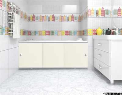 Экран для ванны МЕТАКАМ ПРЕМИУМ А (алюм. профиль) 1, 7м