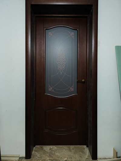 CORDONDOOR/ МАРИЯ/ ШПОН FINE-LINE/ ШОКОЛАД/ ПОЛОТНО ОСТЕКЛЕННОЕ/ УФ ФОТОПЕЧАТЬ