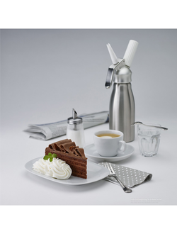 Сифон (кремер) для взбивания сливок 1 л, нержавеющая сталь/алюминий