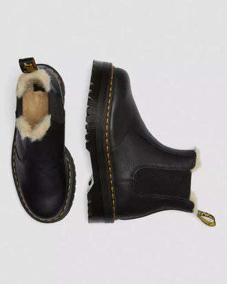 Челси Dr Martens 2976 Faux Fur Lined Platform Chelsea Boots