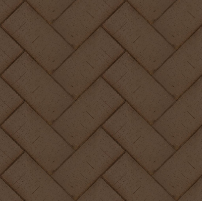 Клинкерная брусчатка тротуарная коричневая ЛСР "Мюнхен", 200х100х50 мм