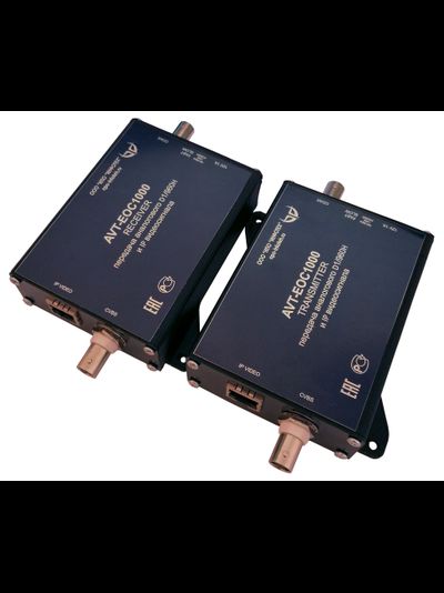 AVT-EOC1000 Комплект для передачи IP и CVBS по коаксиальному кабелю до 1000 метров