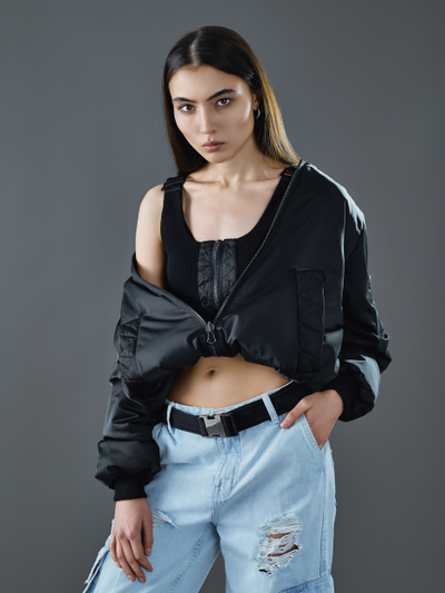 Бомбер Reverse Черный