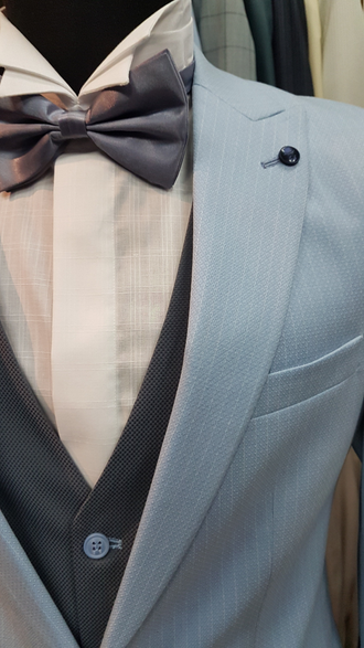 Костюм голубой