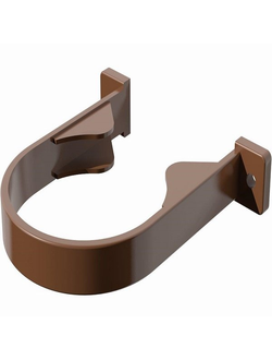 Хомут трубы, пластиковый КОРИЧНЕВЫЙ