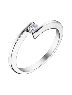 Разомкнутое кольцо с бриллиантом арт. 810095.