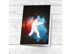 Обложка "Counter-Strike, CS GO, Контр Страйк" на паспорт №21