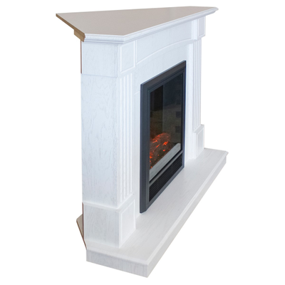 Угловой камин Andrea WT с очагом Eugene