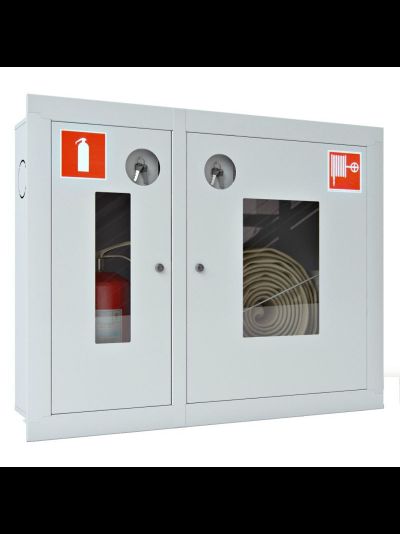 ШПК-315В, встроенный. Для размещения 1-го рукава и одного огнетушителя до 6 кг.