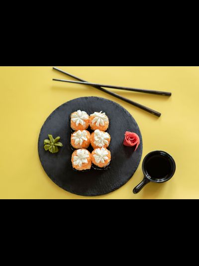 Акита с тигровой креветкой