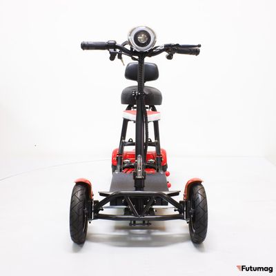 Трицикл GreenCamel Кольт 515 (36V 15,6Ah 2x250W) задние мотор-колеса Красный