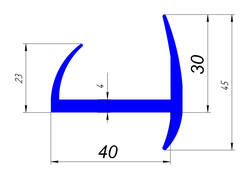 3 МЕТРА УПЛОТНИТЕЛЬ ДВЕРИ ФУРГОНА 40 ММ