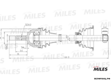 Привод левый в сборе Renault Symbol Clio Kangoo MILES аналог 7700109333 7701352770 8200231680