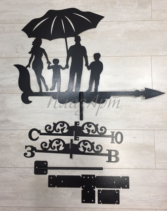 флюгер на крышу  семья