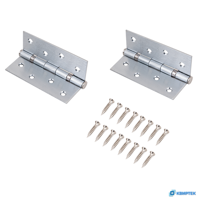 Петля универсальная накладная с врезкой матовый хром купить в Челябинске | КВИРТЕК