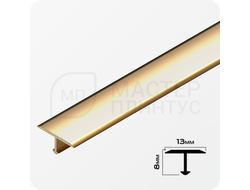 Порог Т-образный латунный NEEXY PVL34-01 P полированный