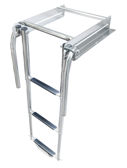 Трап телескопический с салазками и рукоятками, 3 ступени