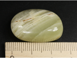 Оникс мраморный, галтовка, Пакистан (26*18*12 мм, 9,7 г) №35232