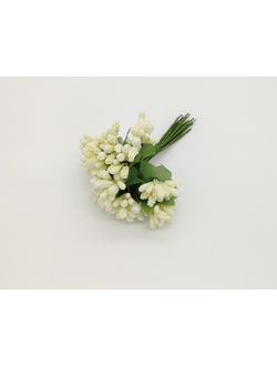 Букетики тычинок, цвет айвори (12 штук)