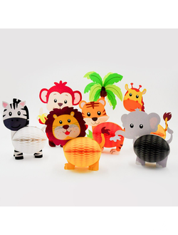 Набор шары-соты настольные сафари 7 шт